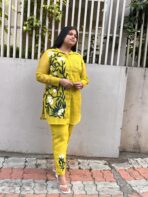 Sitara Yellow Printed Co-Ord Set - Image 3
