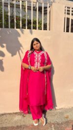 Gulnaar Embroidered Three-Piece Suit Set - Image 11