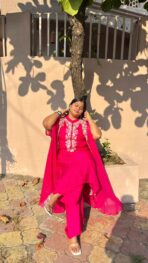 Gulnaar Embroidered Three-Piece Suit Set - Image 10