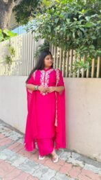 Gulnaar Embroidered Three-Piece Suit Set - Image 5