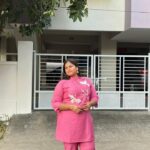 NIYATI Pink Embroidered Co-Ord Set