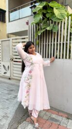 SUKOON Pastel Embroidered Three-Piece Suit Set - Image 6