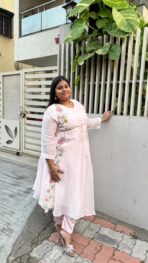 SUKOON Pastel Embroidered Three-Piece Suit Set - Image 3