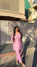 Haya Blush Pink Embroidered Co-Ord Set - Image 6