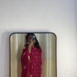 Mahira Crimson Ethnic Motif Printed Kurta with Matching Dupatta