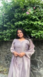 Ivory Mist Zari Kurta Set