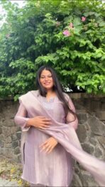 Ivory Mist Zari Kurta Set - Image 15